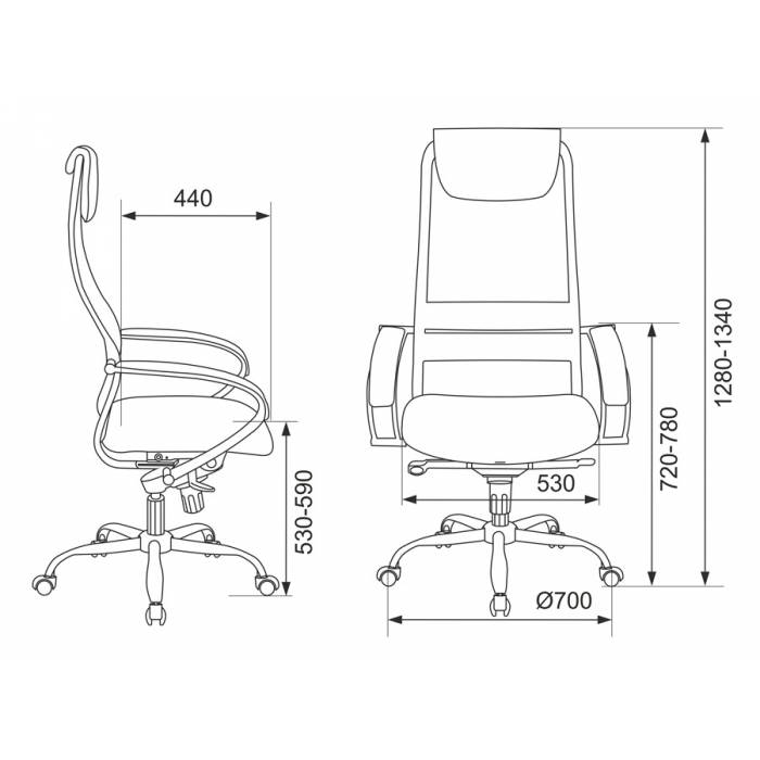 Стул офисный easy chair стандарт черный искусственная кожа металл черный